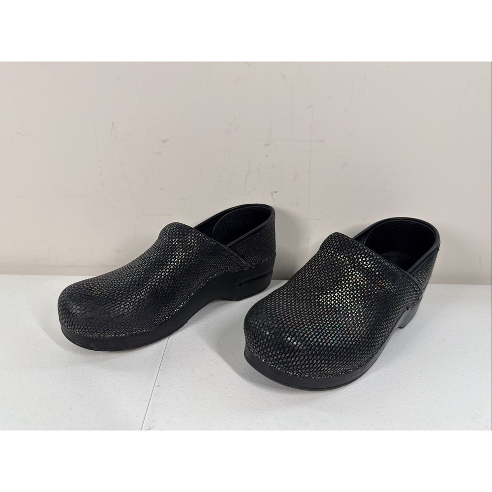 Dansko Clogs Size 38  7.5-8 Rainbow Holographic‎ Iridescent Professional Shoes